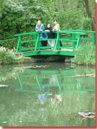 World famous, Claude Monet's japanese bridge over the water lilies
