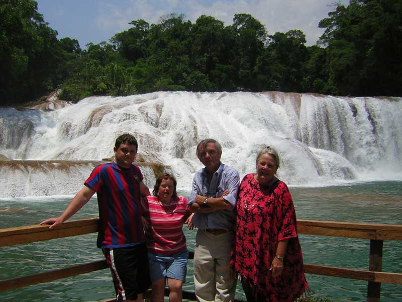 Agua Azul waterfalls, in the state of Chiapas, near Guatemala