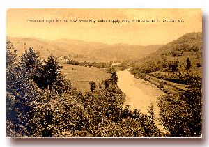 Proposed Prattsvilel Dam site - click to see full size postcard