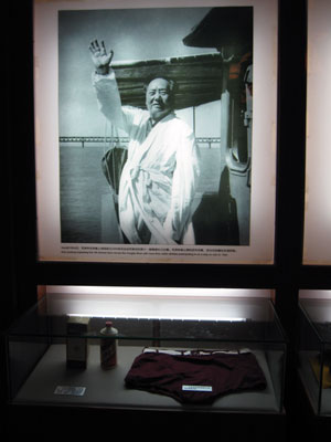 Mao's swimming trunks ... click to see a large image.